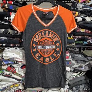 Y2K 2017 Harley Davidson Women’s Screamin Eagle Shirt Size Small